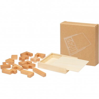 Logo trade promotional product photo of: Bark wooden puzzle