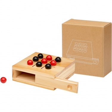Logo trade promotional product photo of: Strobus wooden tic-tac-toe game