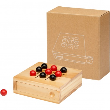 Logo trade advertising products image of: Strobus wooden tic-tac-toe game