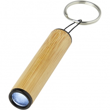 Logo trade promotional giveaways picture of: Cane bamboo key ring with light