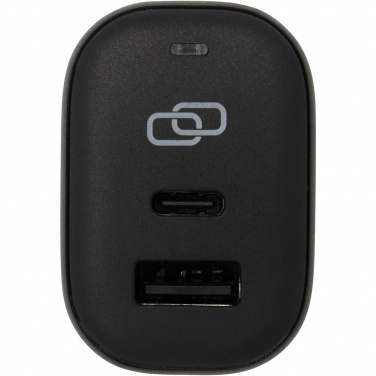 Logo trade promotional merchandise picture of: ADAPT 25W recycled plastic PD travel charger