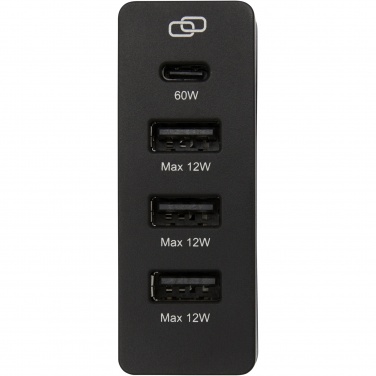 Logo trade promotional giveaways picture of: ADAPT 72W recycled plastic PD power station