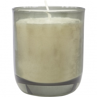 Logo trade corporate gift photo of: Wellmark Discovery 200 ml hand soap dispenser and 150 g scented candle set - dark amber fragrance