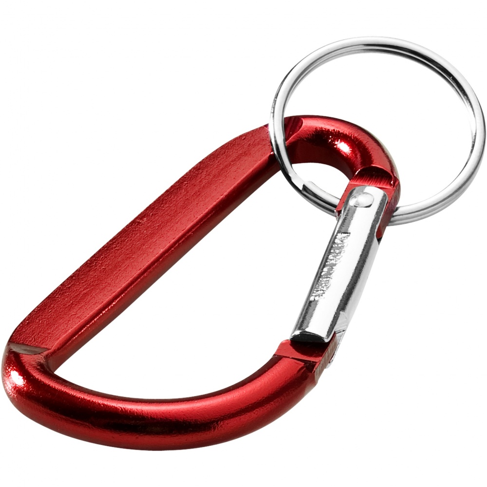 Logotrade advertising product image of: Timor RCS recycled aluminium carabiner keychain
