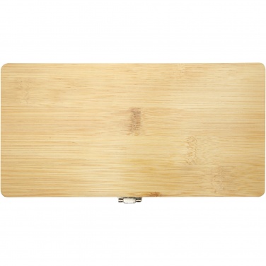 Logo trade promotional merchandise photo of: Rivet 19-piece bamboo/recycled plastic tool set