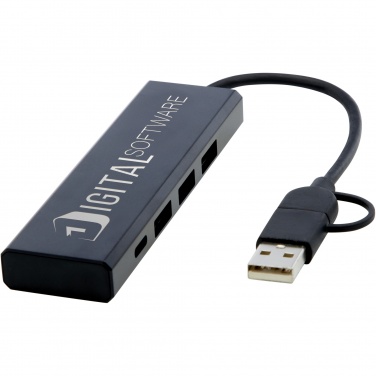 Logotrade promotional gift picture of: Rise RCS recycled aluminium USB 2.0 hub