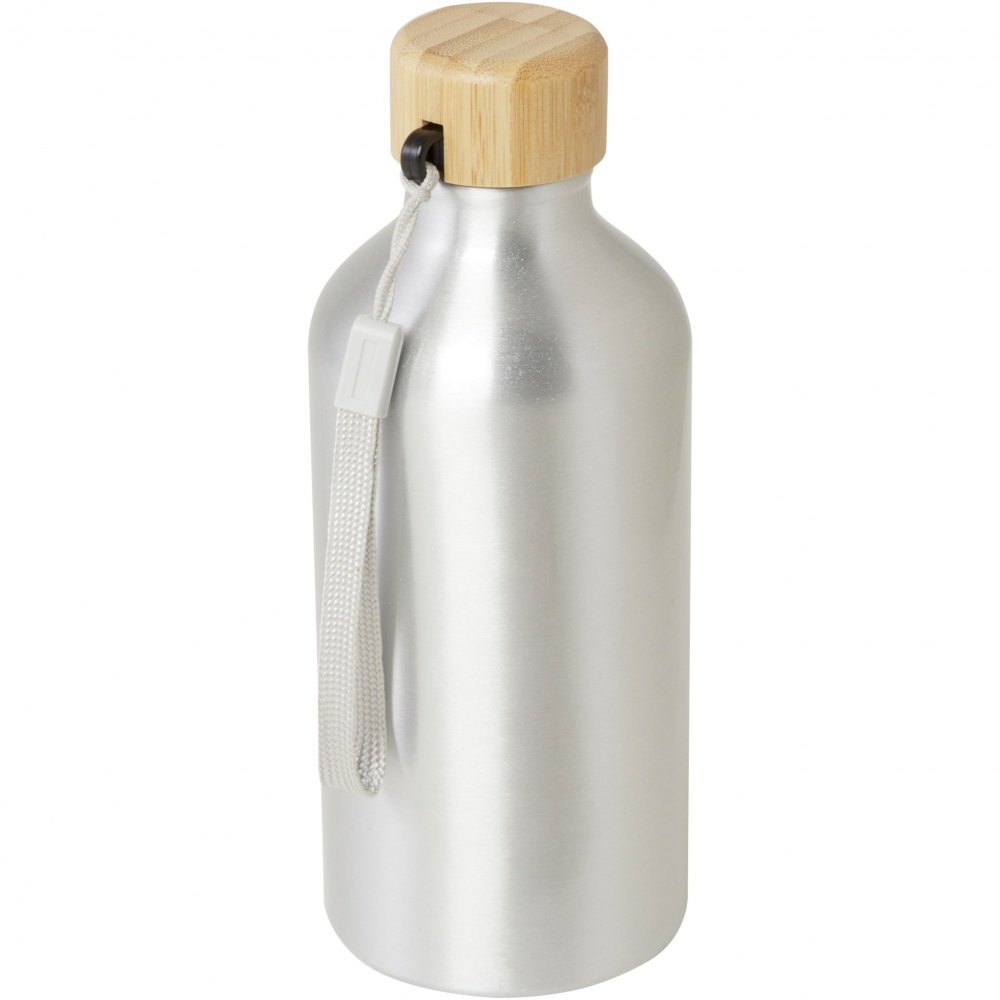 Logotrade promotional item image of: Malpeza 500 ml RCS certified recycled aluminium water bottle