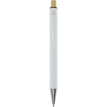Logotrade promotional gift picture of: Cyrus recycled aluminium ballpoint pen (blue ink)