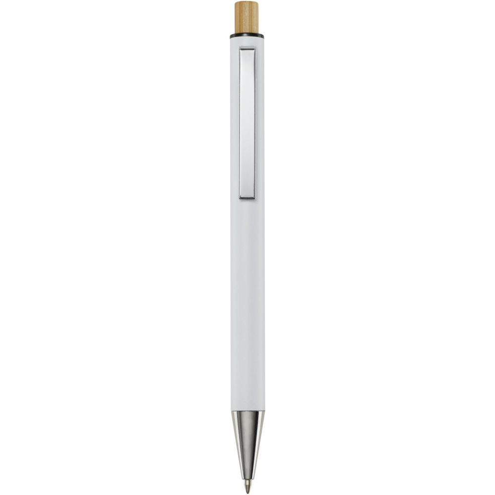 Logo trade promotional gifts image of: Cyrus recycled aluminium ballpoint pen (black ink)