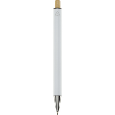Logotrade promotional product image of: Cyrus recycled aluminium ballpoint pen (black ink)