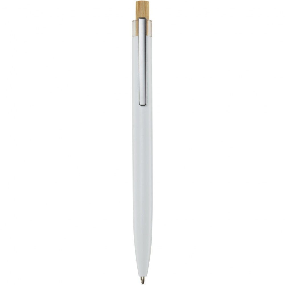 Logo trade promotional gifts image of: Nooshin recycled aluminium ballpoint pen  (blue ink)