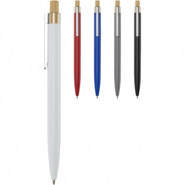 Logo trade advertising product photo of: Nooshin recycled aluminium ballpoint pen  (blue ink)