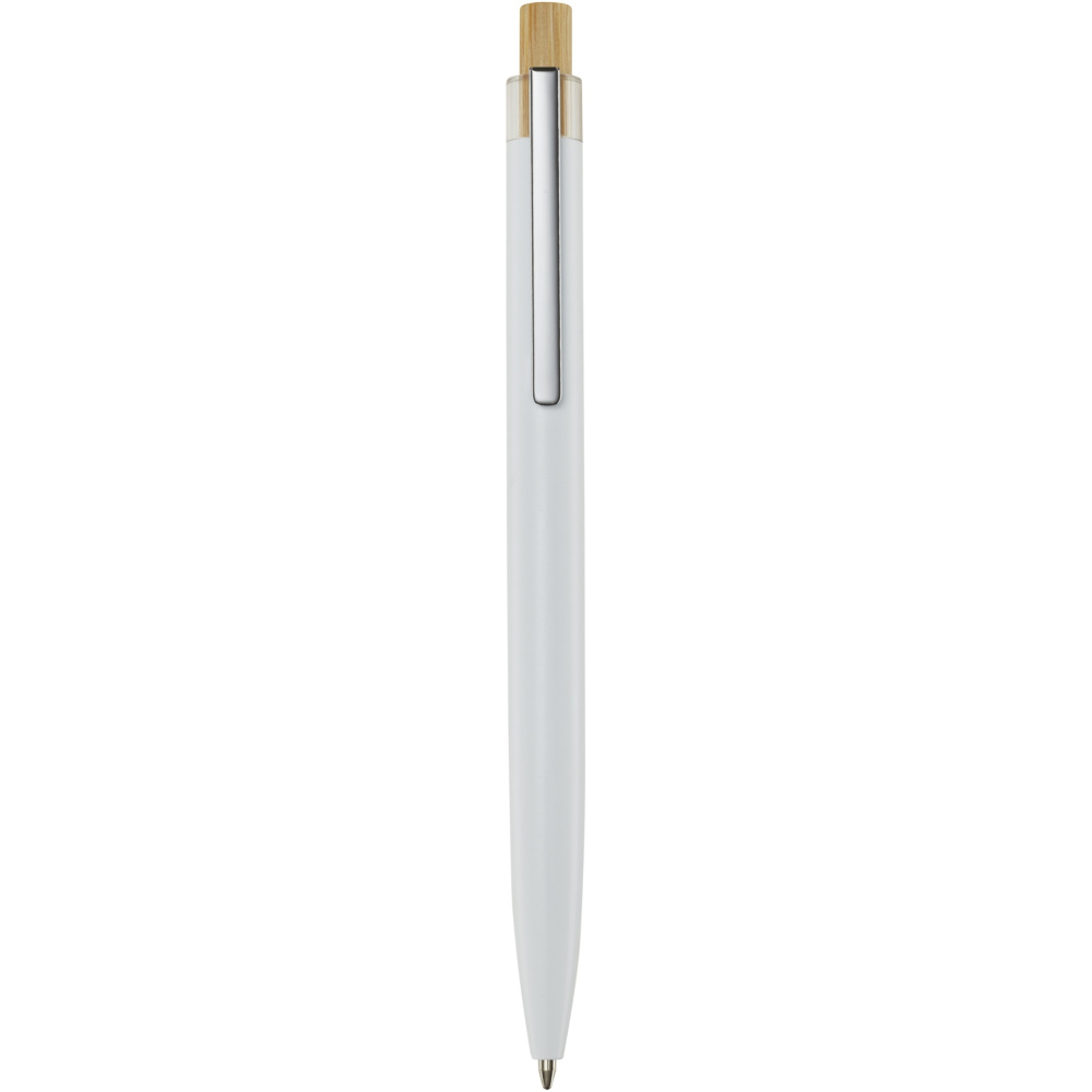 Logo trade promotional items picture of: Nooshin recycled aluminium ballpoint pen (black ink)
