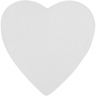 Logo trade promotional products image of: Sticky-Mate® heart-shaped recycled sticky notes