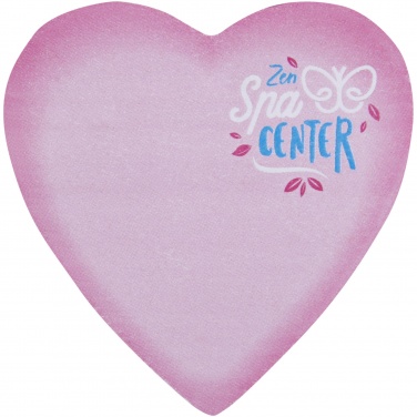 Logotrade promotional merchandise image of: Sticky-Mate® heart-shaped recycled sticky notes