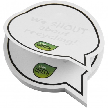 Logotrade corporate gifts photo of: Sticky-Mate® speech bubble-shaped recycled sticky notes