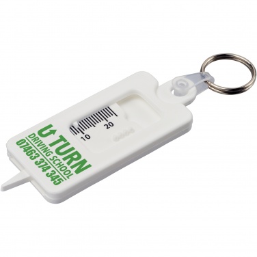 Logotrade promotional giveaways photo of: Kym recycled tyre tread check keychain
