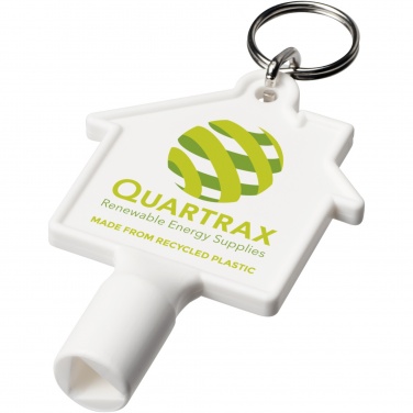 Logotrade promotional products photo of: Maximilian house-shaped recycled utility key keychain