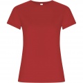 Golden short sleeve women's t-shirt, Red