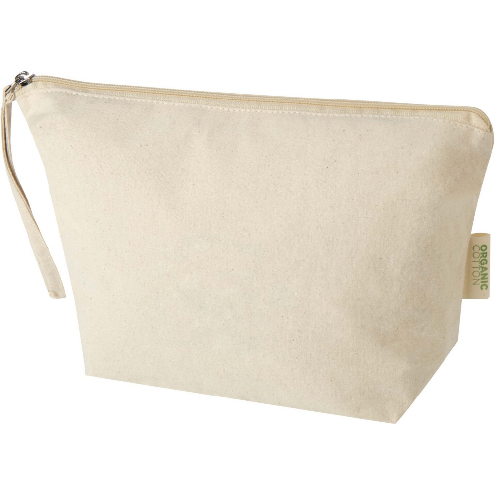 Logotrade promotional product picture of: Orissa 180 g/m² organic large accessory pouch 3L
