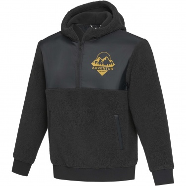 Logo trade promotional giveaway photo of: Evans unisex recycled sherpa fleece