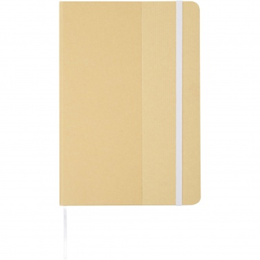 Logo trade advertising products image of: Nelida A5 recycled cardboard hard cover notebook