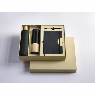 Logo trade promotional merchandise picture of: Carmen A5 hard cover notebook and ballpoint pen gift set