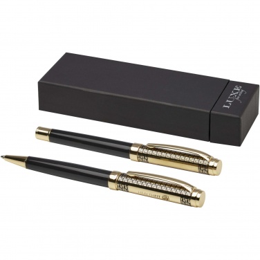 Logo trade promotional giveaway photo of: Legato ballpoint and rollerball pen set