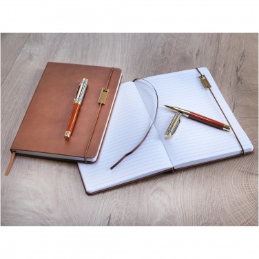 Logotrade advertising product image of: Legato A5 notebook and rollerball pen set 
