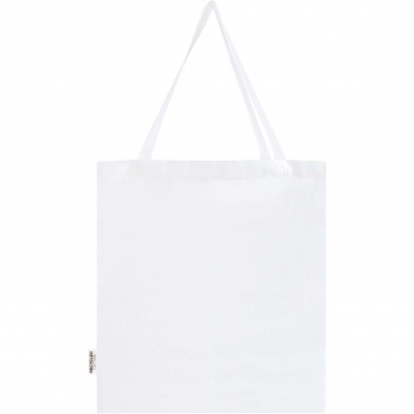 Logotrade advertising products photo of: Madras 140 g/m² GRS recycled cotton gusset tote bag