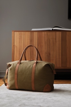 Logotrade promotional merchandise photo of: VINGA Bosler RCS recycled canvas weekend bag