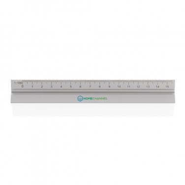 Logotrade promotional merchandise photo of: 15cm. Aluminum triangular ruler