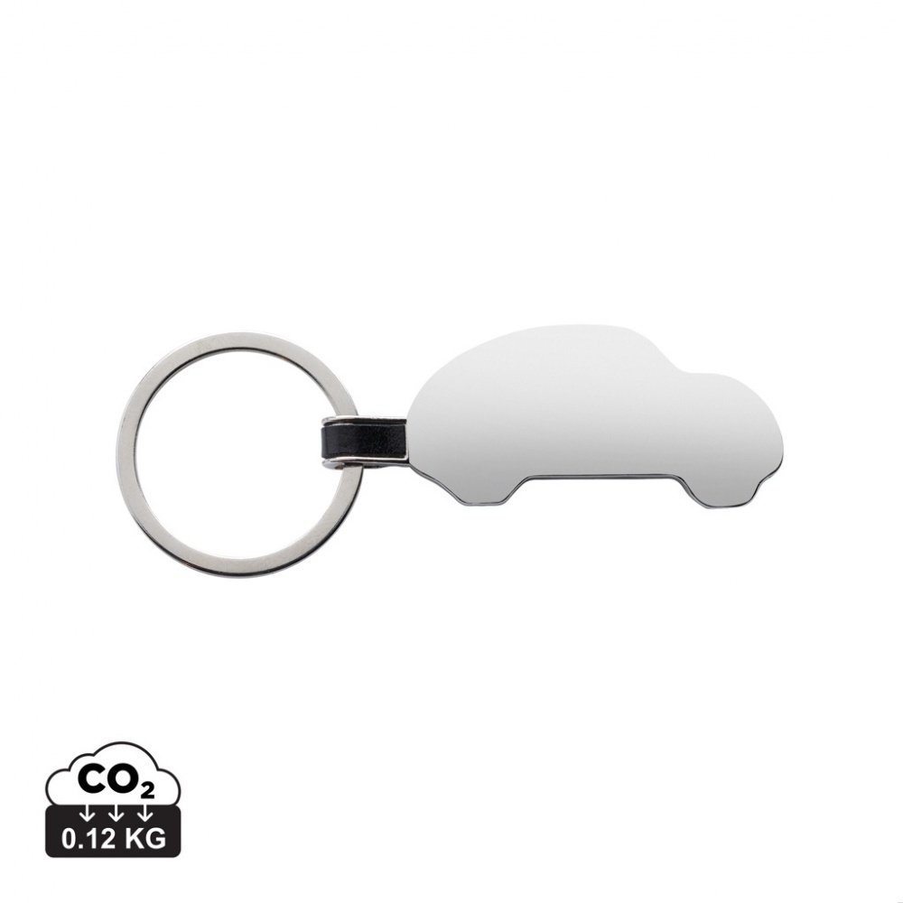 Logotrade promotional gift image of: RCS recycled zinc alloy car keyring