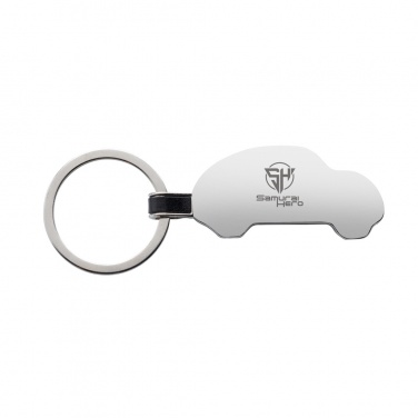 Logo trade promotional gifts image of: RCS recycled zinc alloy car keyring