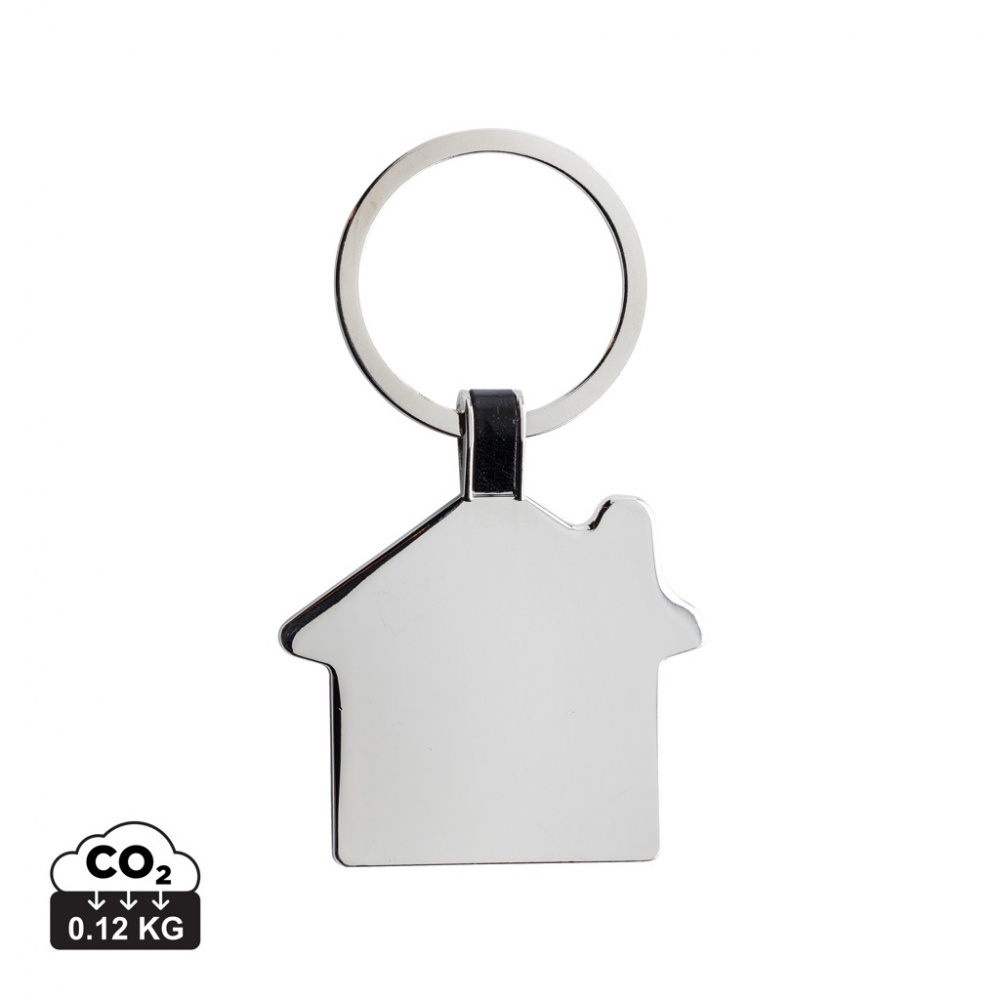 Logotrade promotional gift image of: RCS recycled zinc alloy house keyring