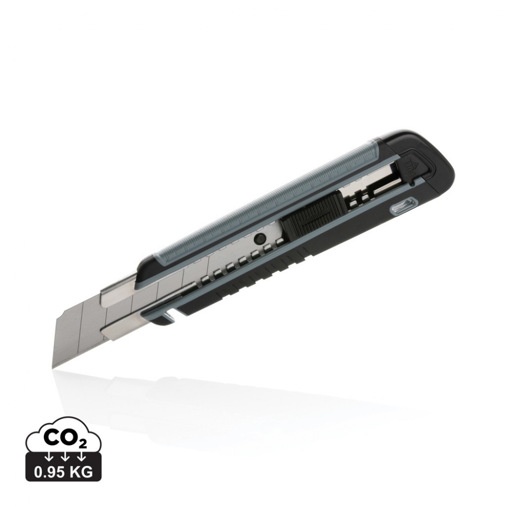 Logotrade promotional giveaway image of: Refillable RCS rplastic heavy duty snap-off knife soft grip