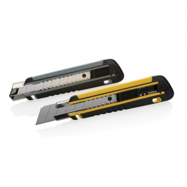 Logotrade corporate gift image of: Refillable RCS rplastic heavy duty snap-off knife soft grip