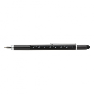 Logo trade promotional items picture of: 5-in-1 aluminium toolpen