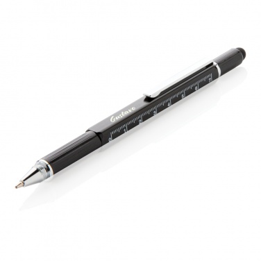 Logo trade promotional gifts image of: 5-in-1 aluminium toolpen