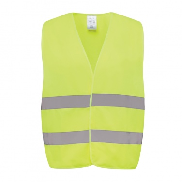 Logo trade promotional giveaways image of: GRS recycled PET high-visibility safety vest