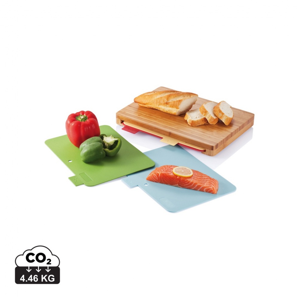 Logo trade corporate gift photo of: Cutting board with 4pcs hygienic boards