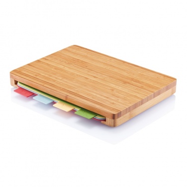 Logo trade promotional product photo of: Cutting board with 4pcs hygienic boards