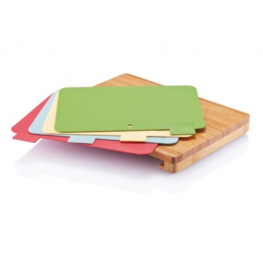 Logo trade promotional products picture of: Cutting board with 4pcs hygienic boards