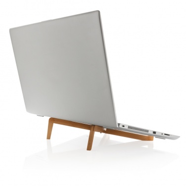 Logotrade promotional gift image of: Bamboo portable laptop stand