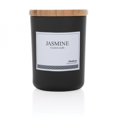 Logotrade promotional merchandise image of: Ukiyo deluxe scented candle with bamboo lid