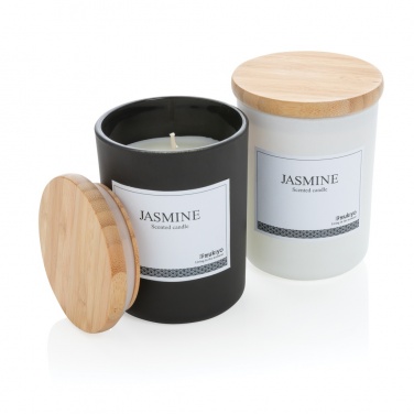 Logotrade promotional giveaways photo of: Ukiyo deluxe scented candle with bamboo lid