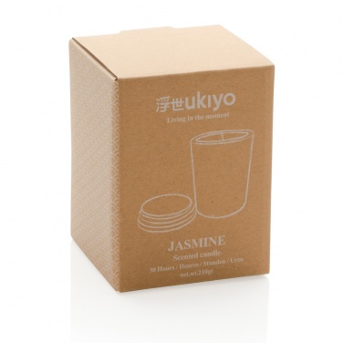 Logotrade corporate gift image of: Ukiyo deluxe scented candle with bamboo lid