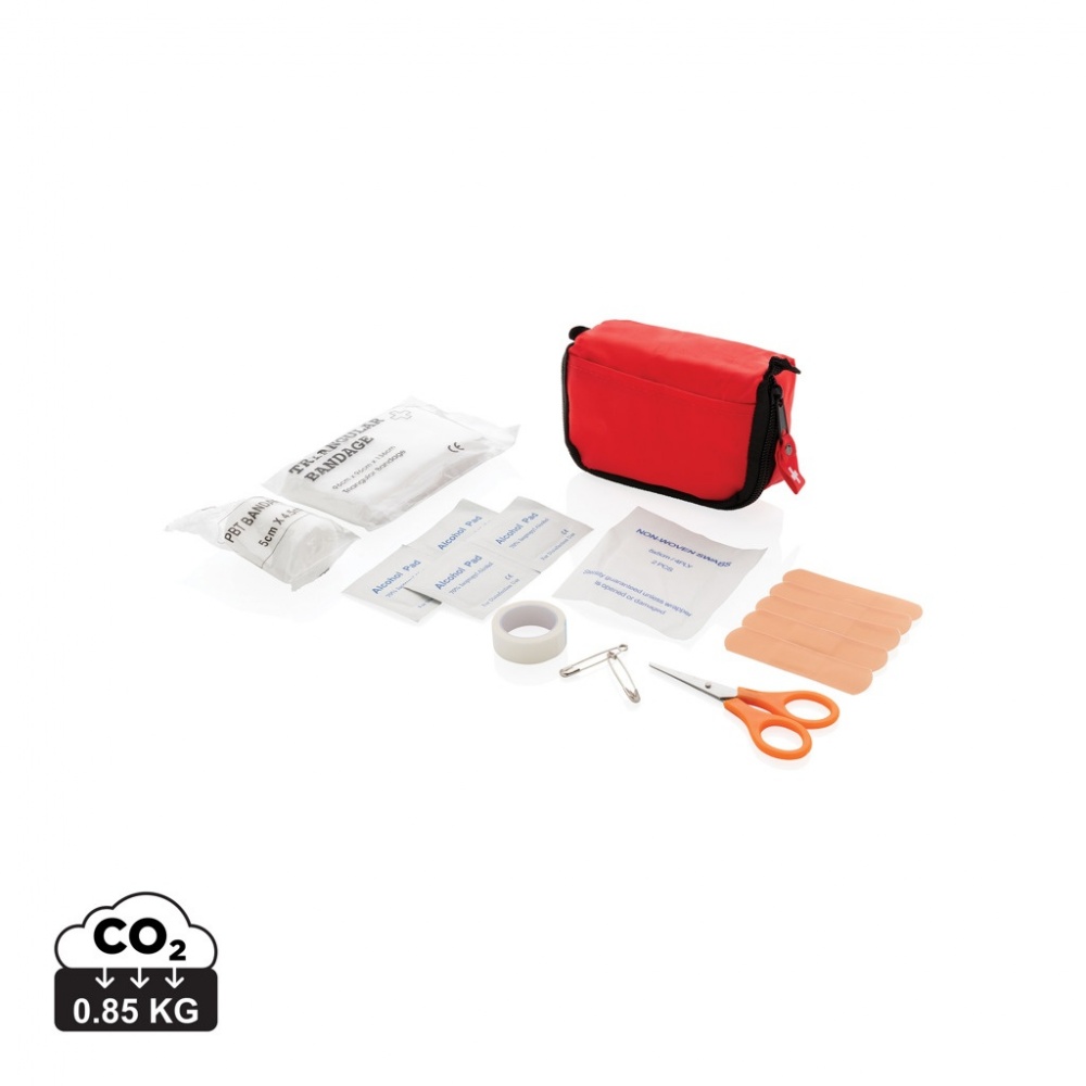 Logo trade promotional merchandise image of: First aid set in pouch
