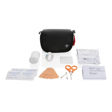 Logotrade promotional merchandise picture of: RCS recycled nubuck PU pouch first aid set mailable