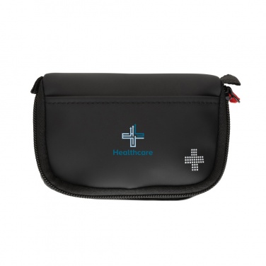 Logo trade corporate gifts image of: RCS recycled nubuck PU pouch first aid set mailable